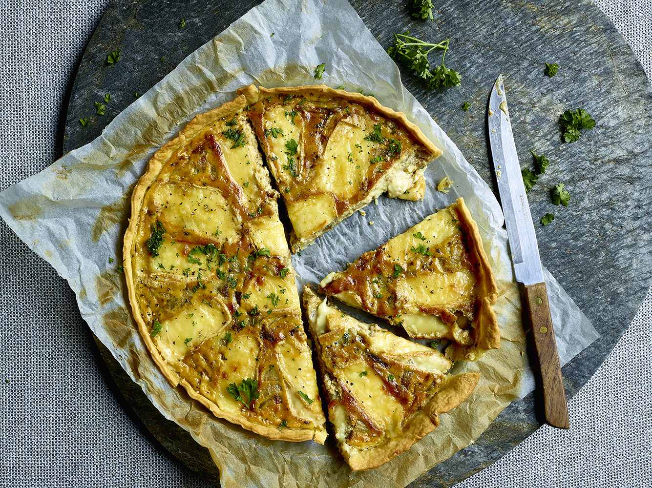 Recette quiche au fromage de Herve et aux chicons