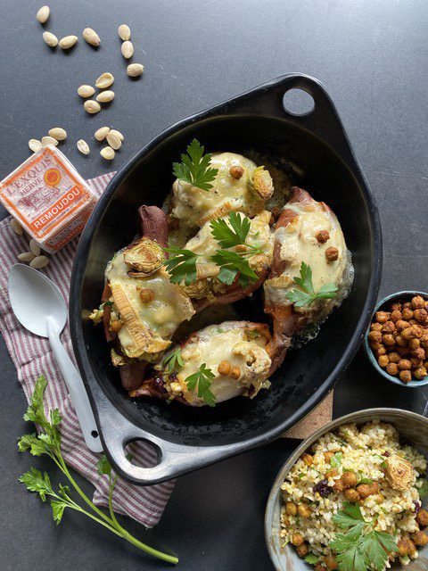 Gegratineerde zoete aardappel met Hervekaas – Een vegetarisch recept