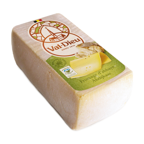 Val-Dieu Abbey cheese with natural rind