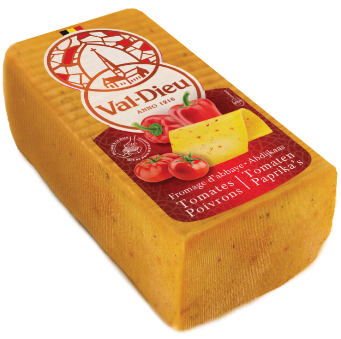 Val-Dieu fromage d’Abbaye Tomates Poivrons